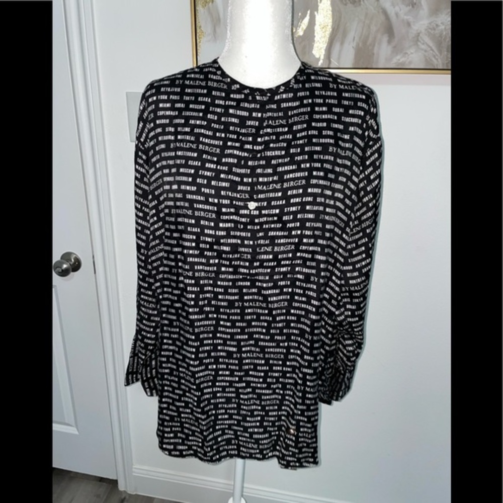By Malene Birger Printed Tunic Blouse